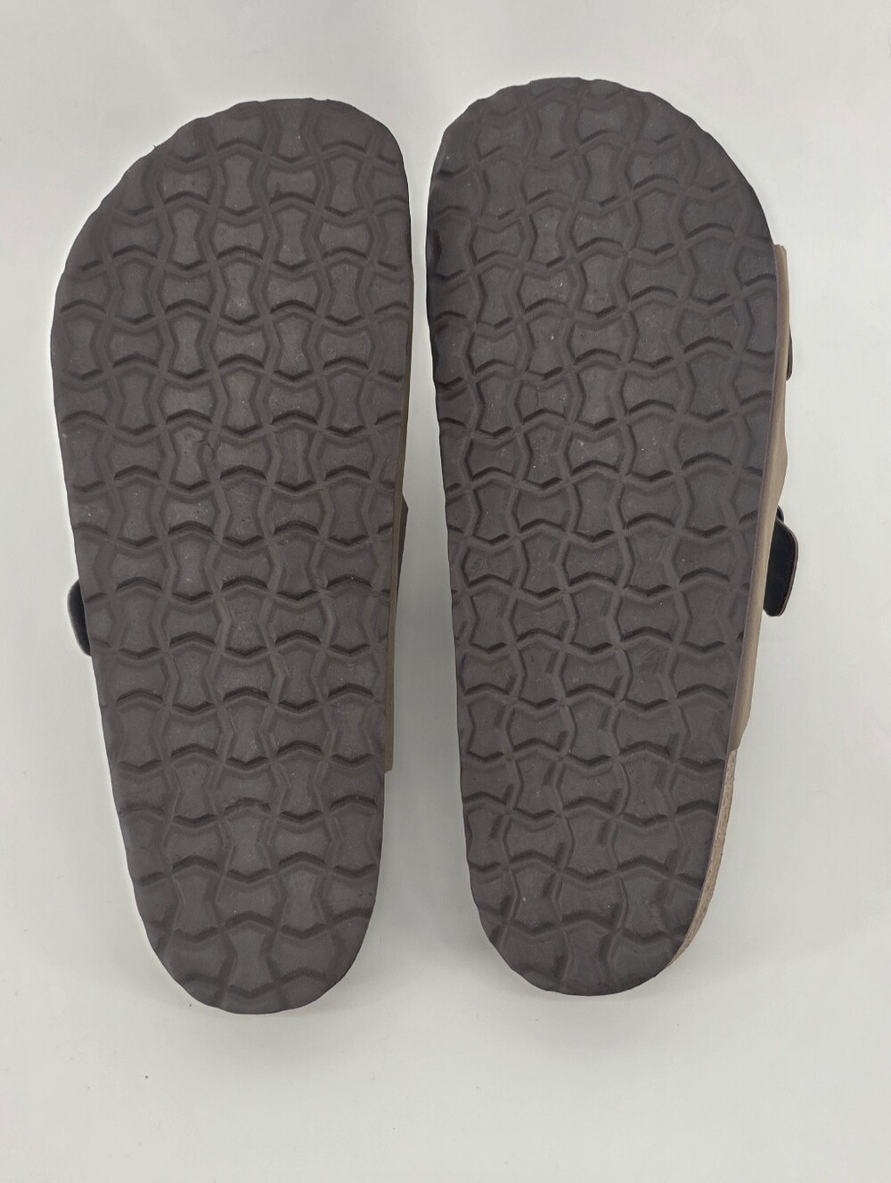 CUSHIONAIRE Lane Cork Footbed Double Buckle Slide Sandals Brown–Women's Size 10W - Picture 11 of 17